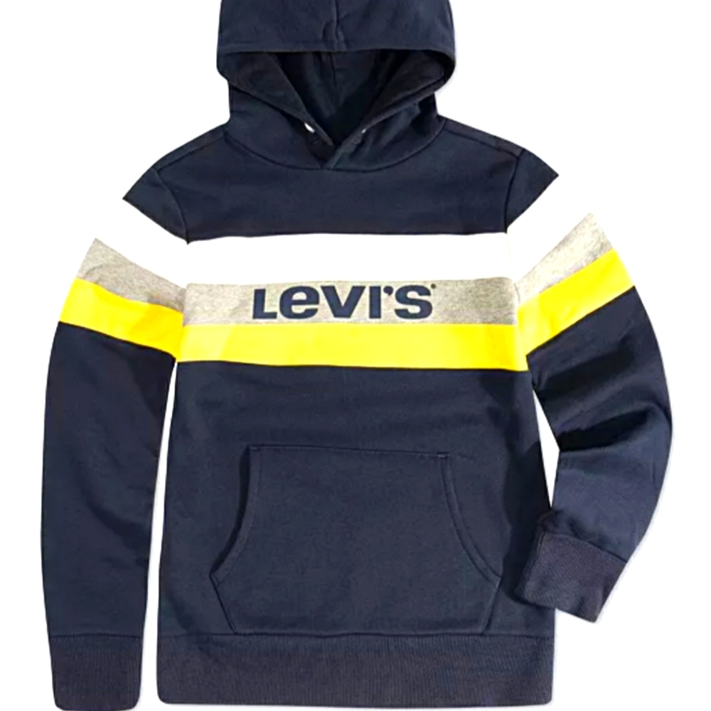 Levi's Boys Stripe Fleece Logo Hoodie